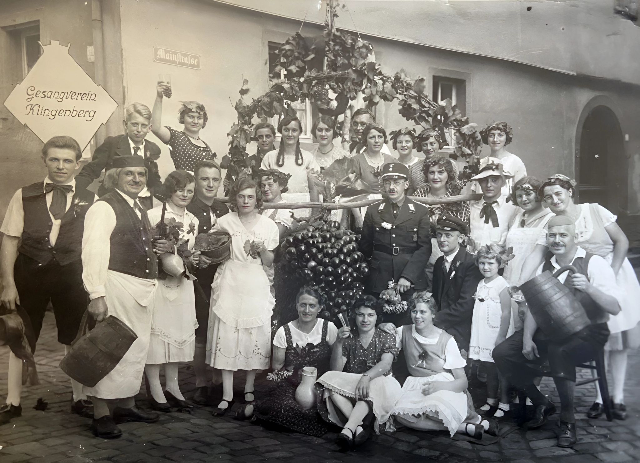 Gruppenfoto des Gesangvereins Klingenberg 1933